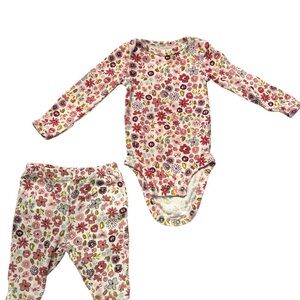 Carter's Floral Kids Matching Set - Pink and White